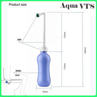 Perineal Recovery and Cleansing After Birth, Portable Bidet for Toilet, Camping,Driver,Outdoor, Personal Hygiene (blue, 450 Ml)