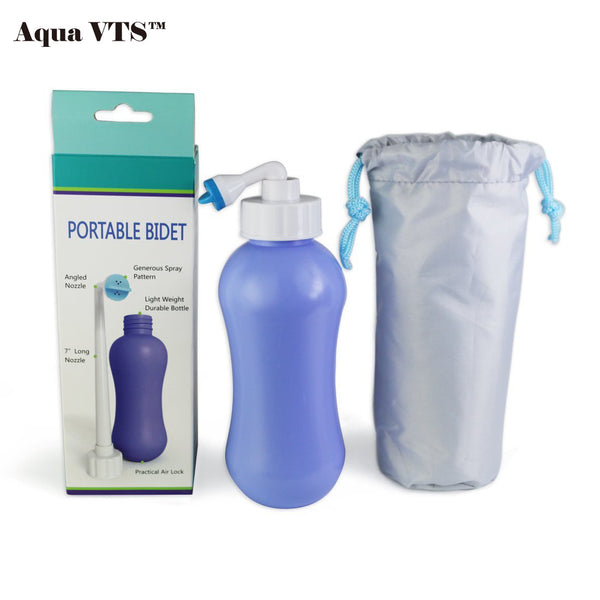 Two PCs Pack Perineal Recovery and Cleansing After Birth, Portable Bidet for Toilet, Camping,Driver,Outdoor, Personal Hygiene (blue, 450 Ml)